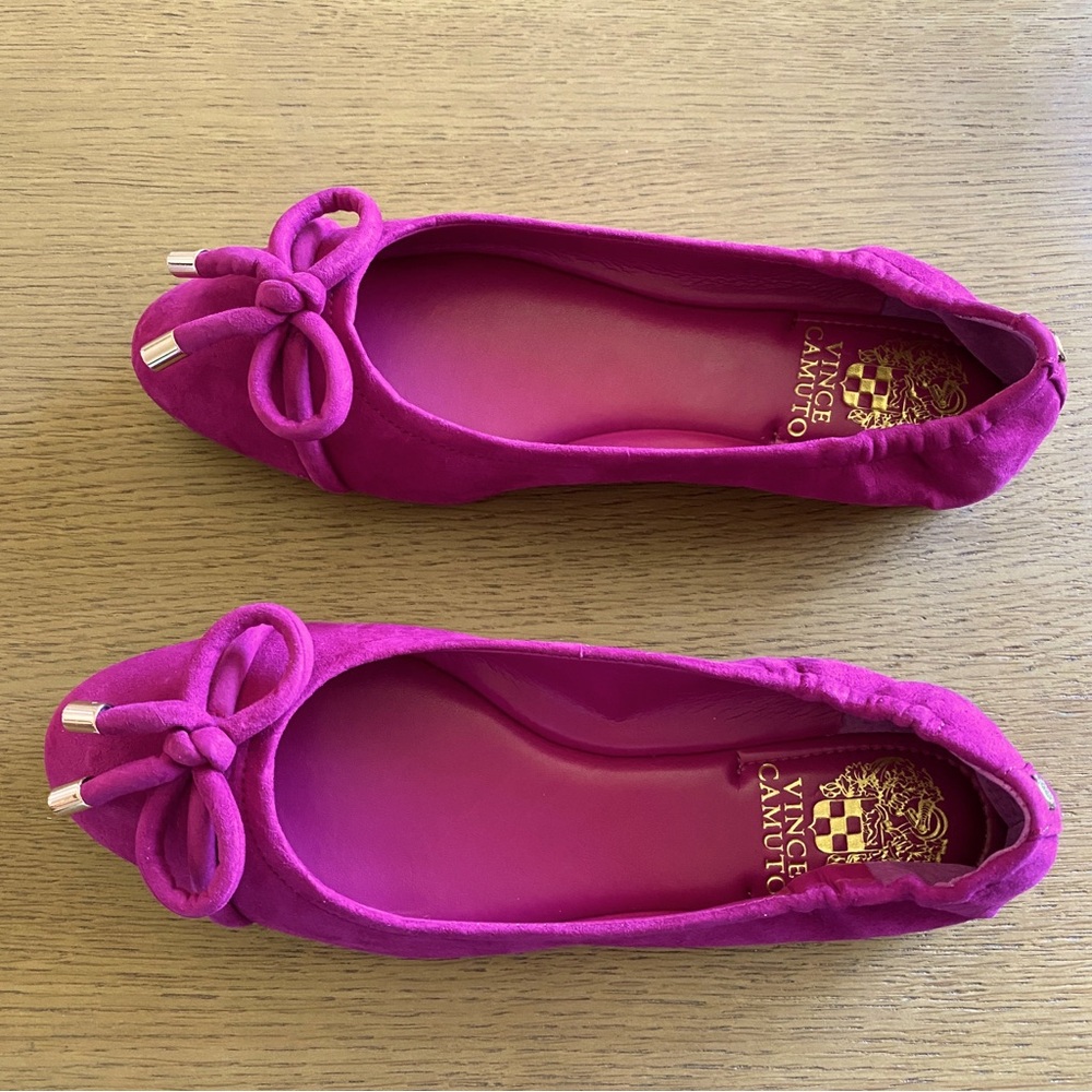 New in Box Vince Camaro Maysa Bow Leather Ballet Shoes